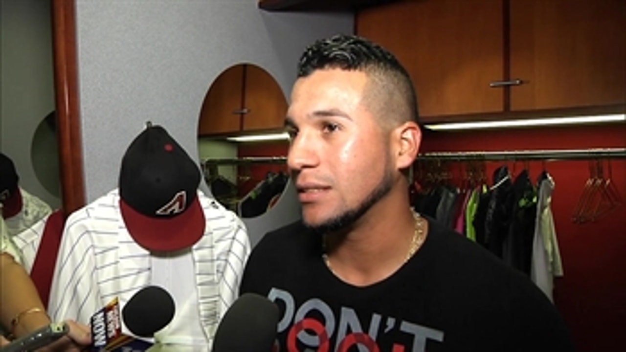 David Peralta on getting hit in head