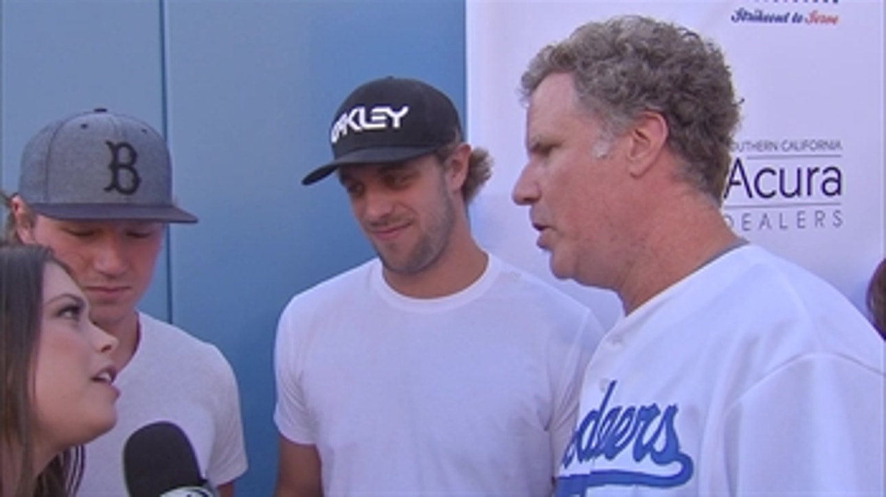Will Ferrell crashes interview with Kings' Anže Kopitar, Tyler Toffoli