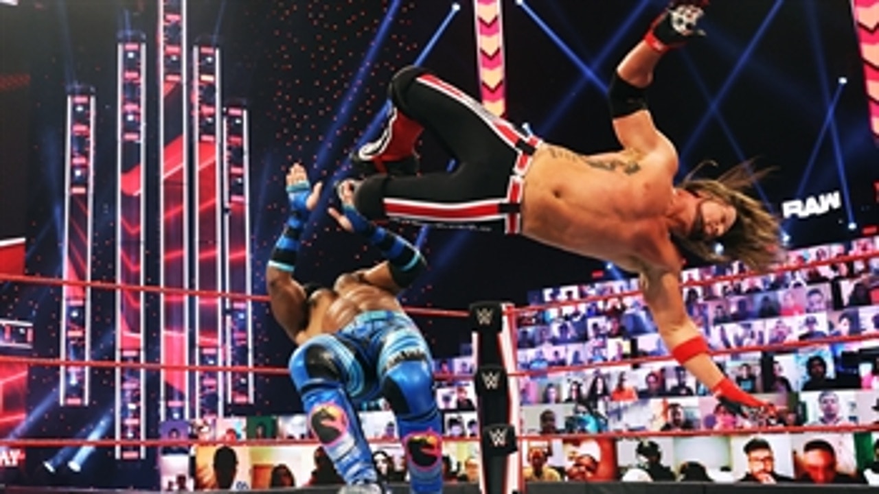 Xavier Woods vs. AJ Styles: Raw, Mar. 29, 2021