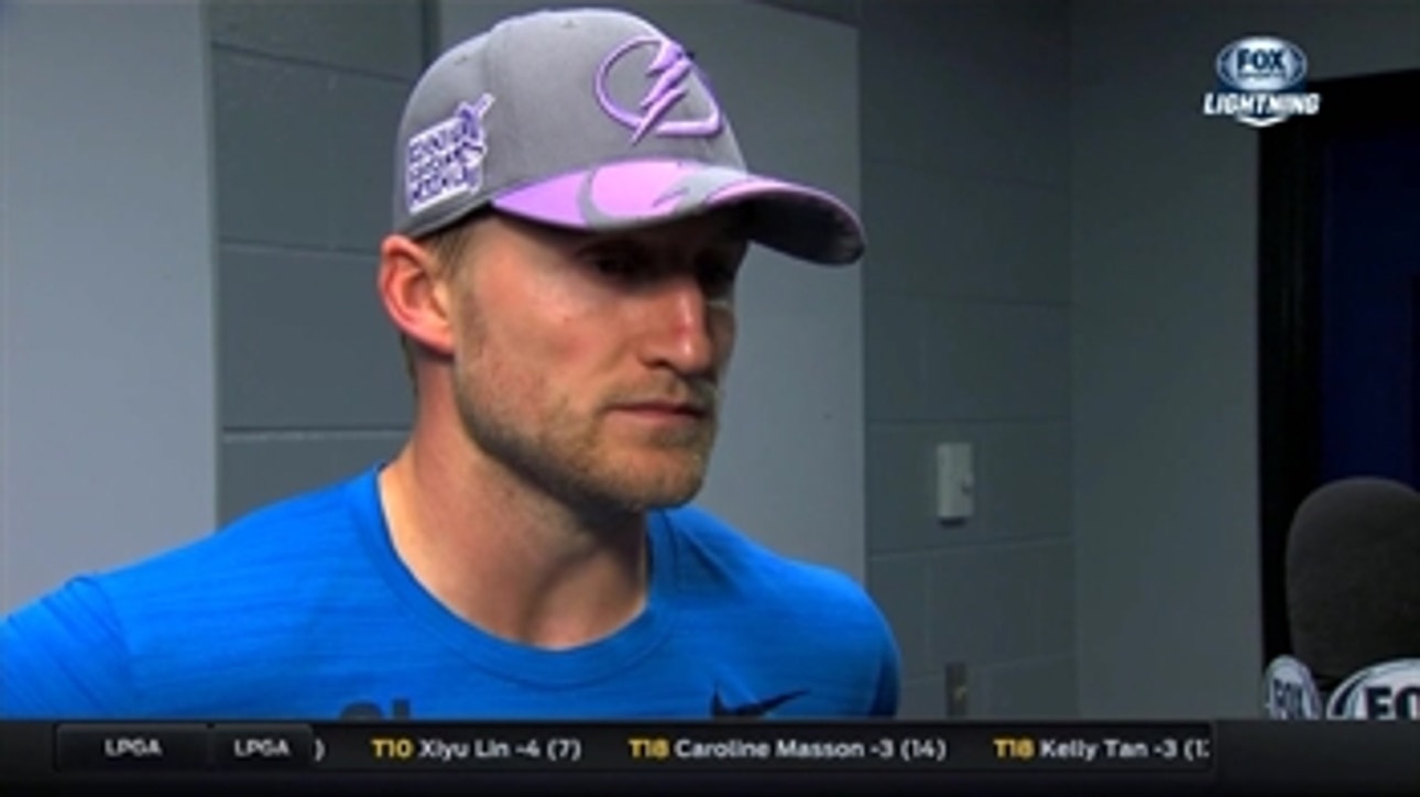 Steven Stamkos on his increased amount of scoring chances