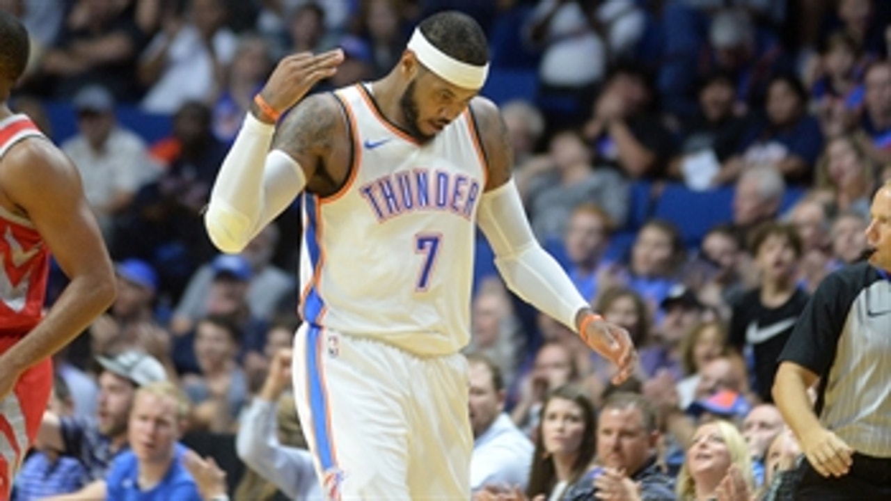 Skip praises Carmelo Anthony after preseason debut for Oklahoma City Thunder