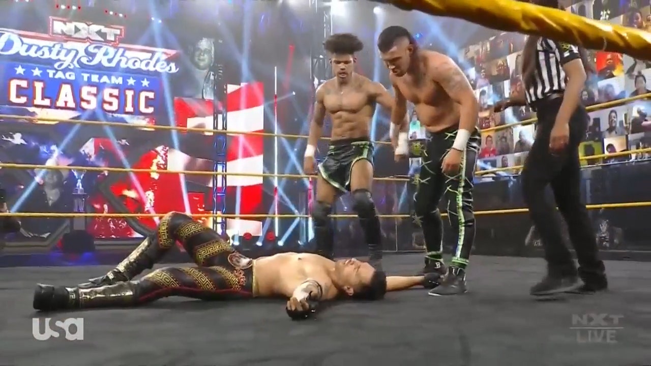 MSK battles Legado Del Fantasma in the semi-final of the NXT Dusty Rhodes Tag-Team Classic