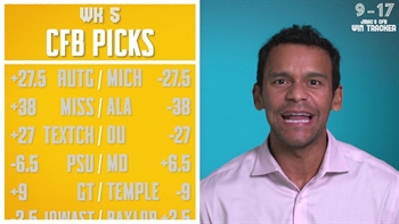 Jason McIntyre’s week 5 CFB picks | CFB PICKS