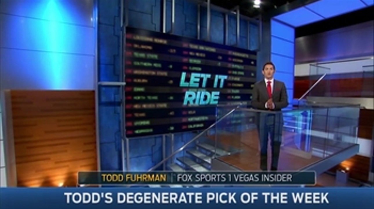 Todd Fuhrman's Degenerate Pick of Week 7