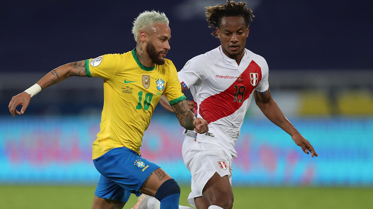 Neymar records second goal of Copa América tournament, extends Brazil's lead over Peru, 2-0