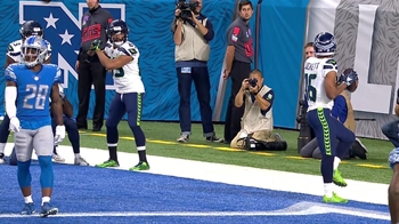The Seattle Seahawks celebrated a touchdown with a World Series-inspired baseball brawl