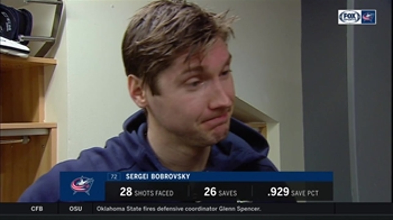 'Tomorrow is another day' for Sergei Bobrovsky
