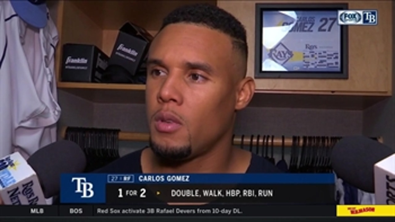 Carlos Gomez on loss to Orioles, setting an example for younger Rays