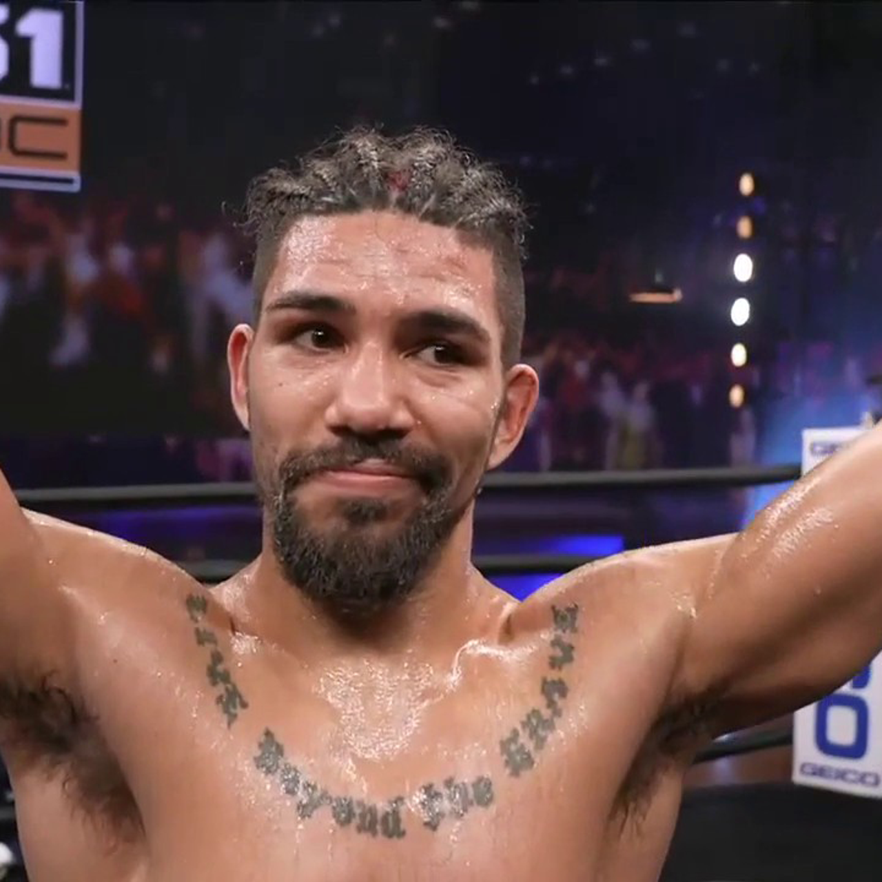 Burley Brooks loses point for low blow, Cameron Rivera wins ...