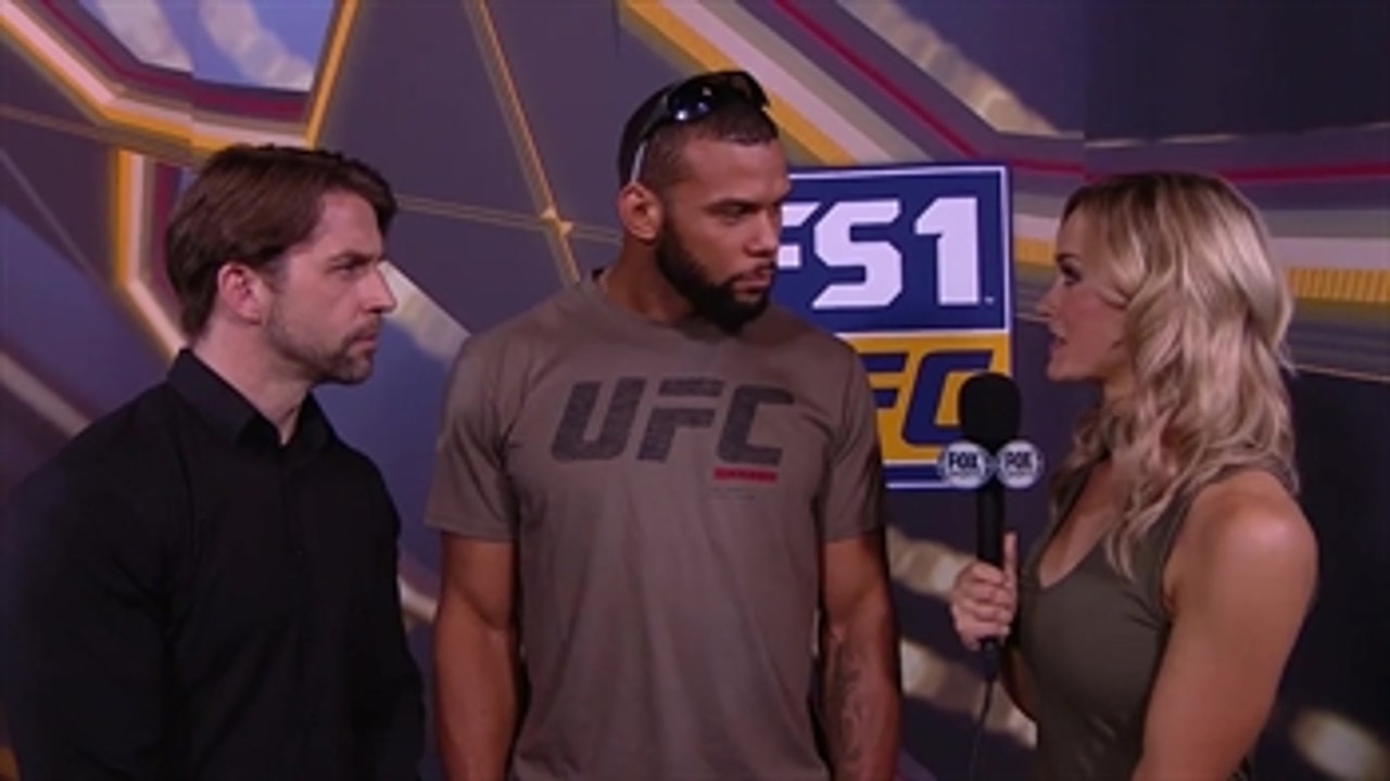 Thiago Santos talks with Laura Sanko ' WEIGH-INS ' UFC FIGHT NIGHT