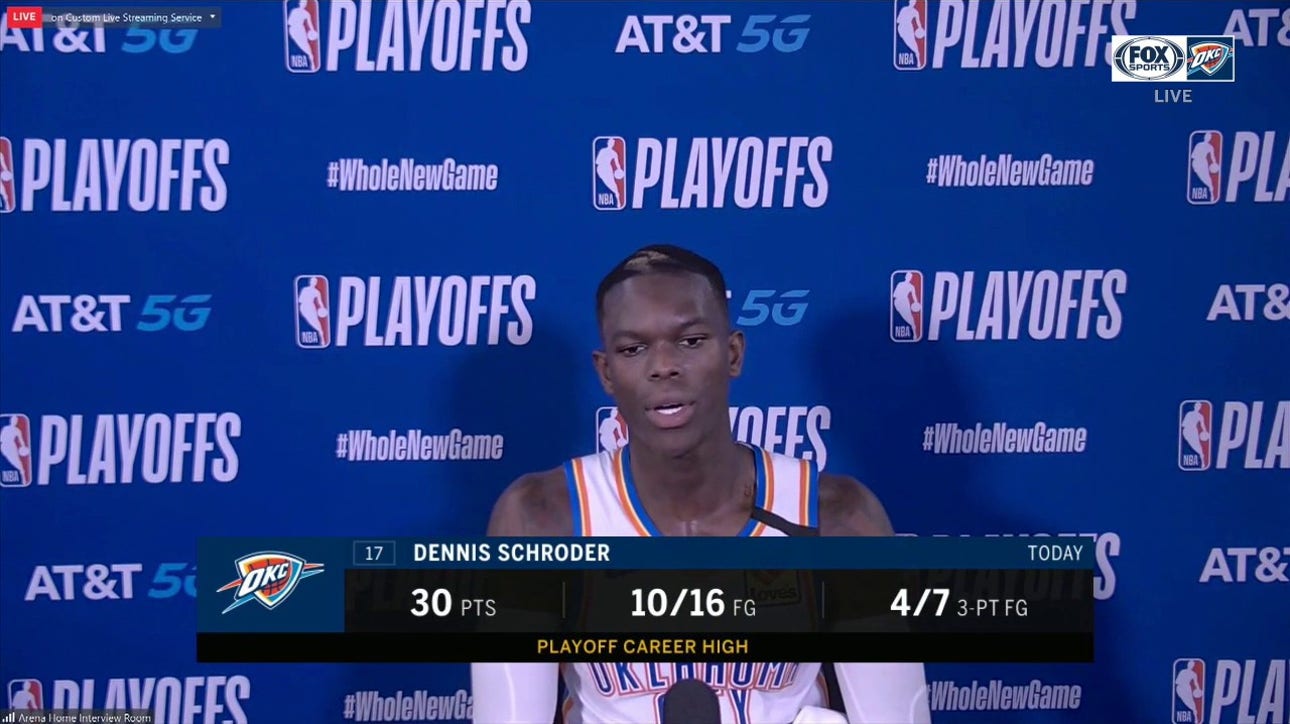 Dennis Schroder's 30 points lifts Thunder over Rockets in Game 4