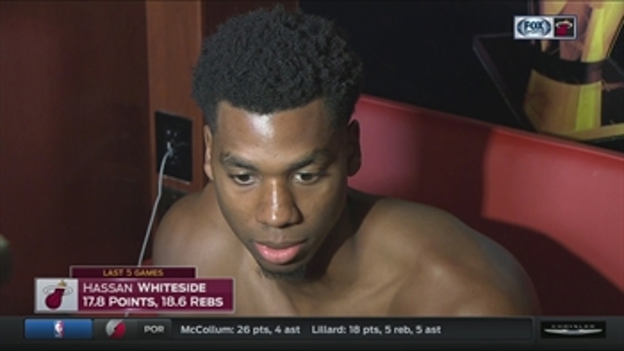 Hassan Whiteside happy to see Heat continue to pressure Bucks late