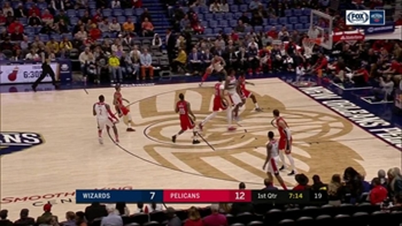 HIGHLIGHTS: Anthony Davis with the great block vs. Wizards