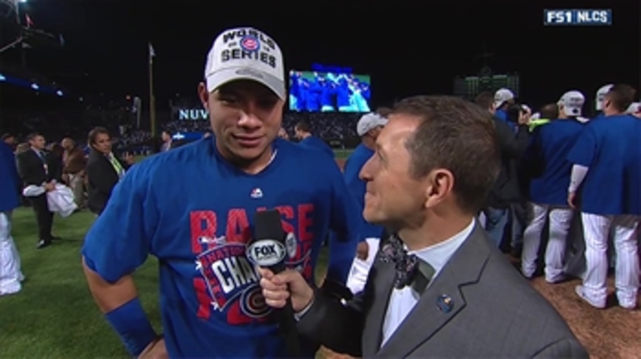 Willson Contreras talks about his Game 6 home run vs. Dodgers