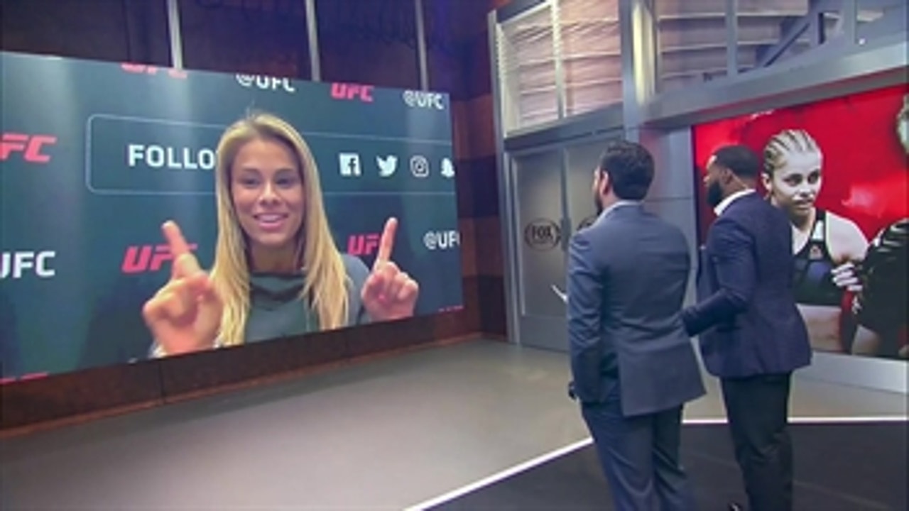 Paige VanZant talks to Kenny Florian and Tyron Woodley ' INTERVIEW ' UFC Tonight