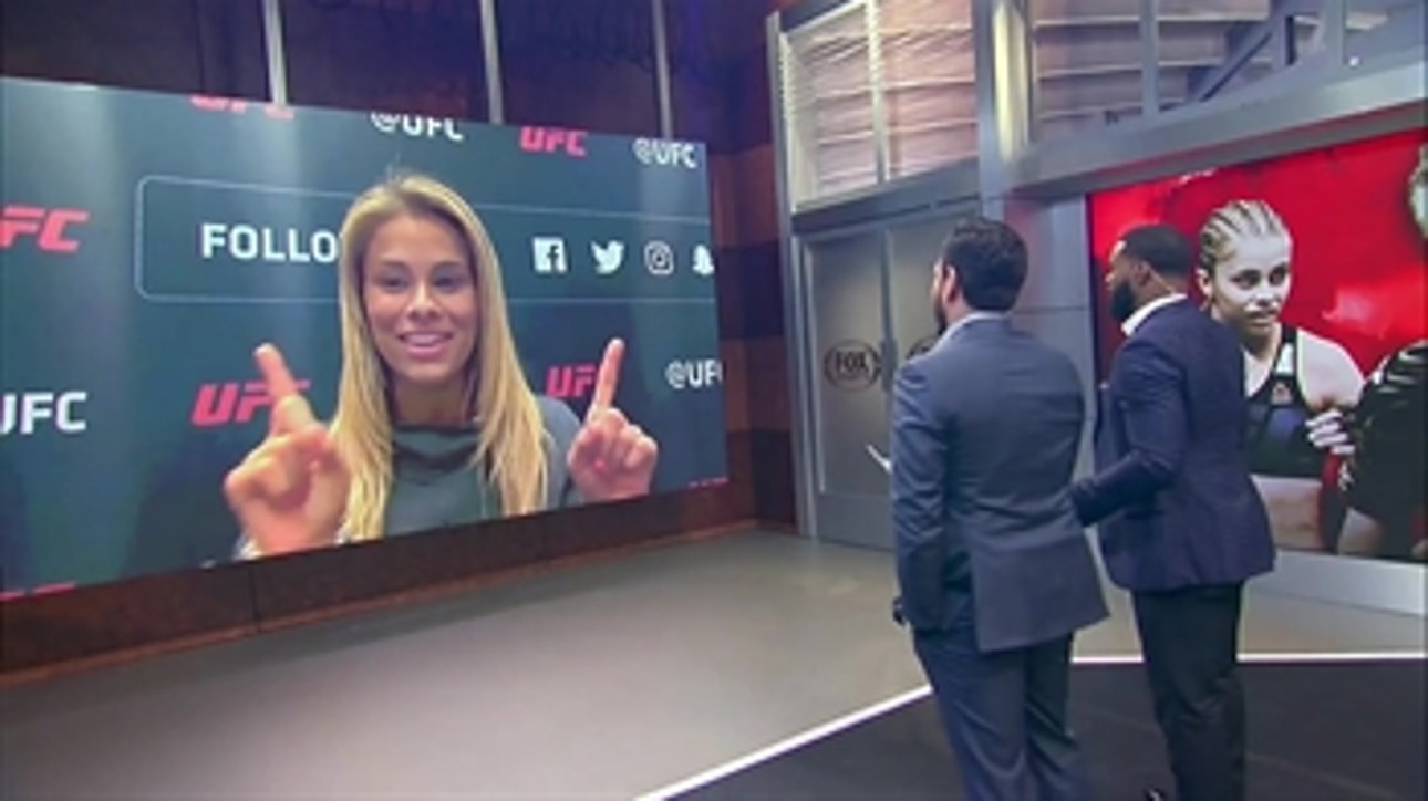 Paige VanZant talks to Kenny Florian and Tyron Woodley ' INTERVIEW ' UFC Tonight