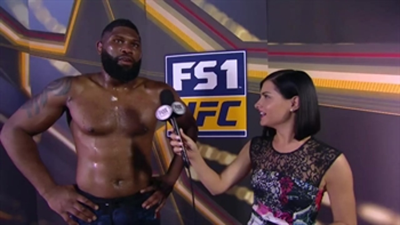 Curtis Blaydes talks to Megan Olivi post-fight ' INTERVIEW ' UFC 221