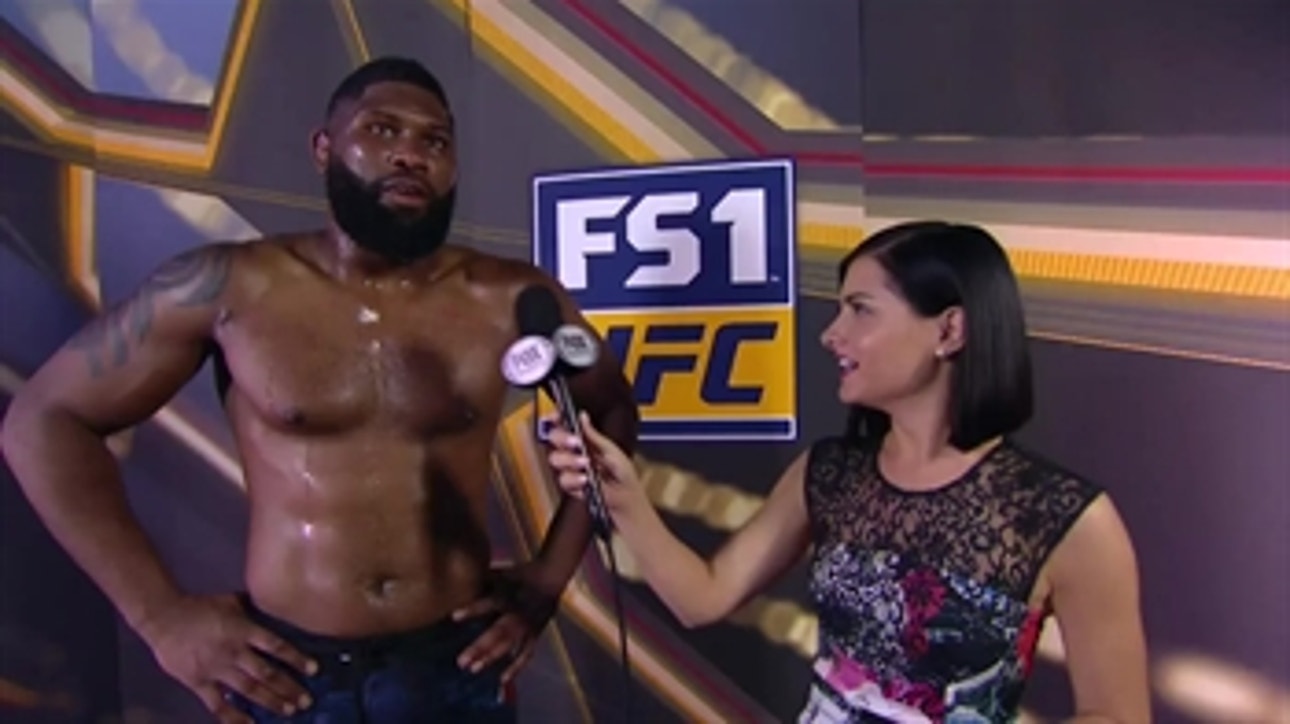 Curtis Blaydes talks to Megan Olivi post-fight ' INTERVIEW ' UFC 221