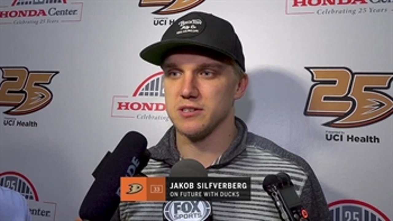 Jakob Silfverberg talks about his future with the Ducks after signing 5-year extension