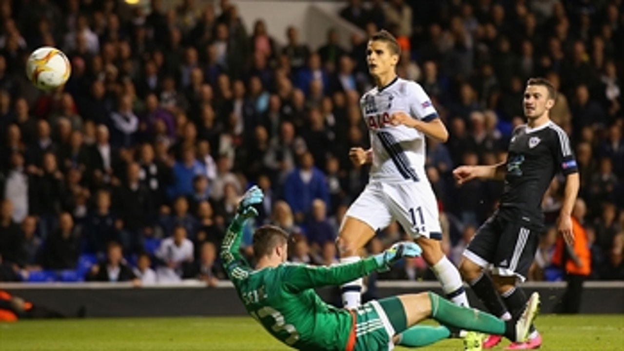 Erik Lamela extends Tottenham's against Qarabag - 2015-16 UEFA Europa League Highlights