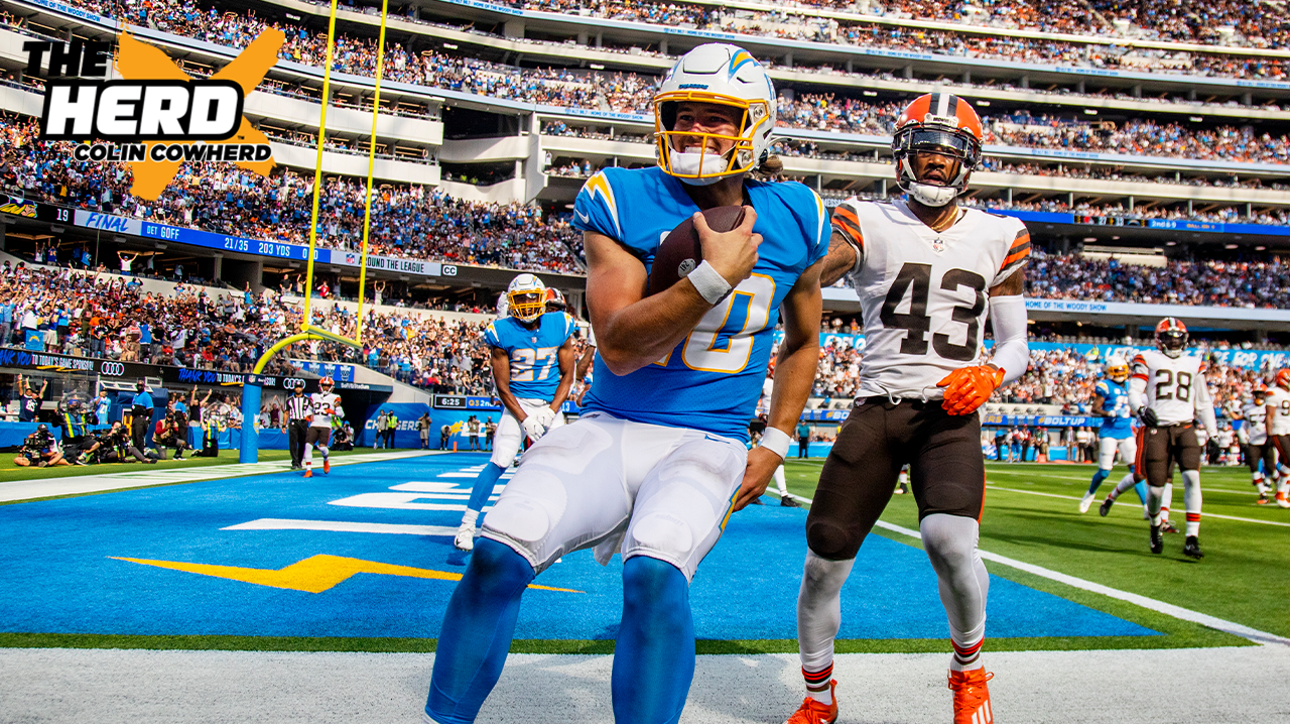 Colin Cowherd: There's no longer a gap between Patrick Mahomes & Justin Herbert I THE HERD