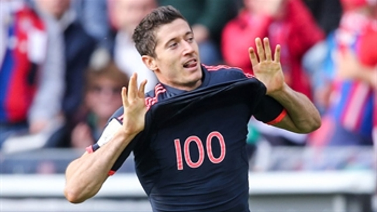 Lewandowski nets 100th Bundesliga goal - 2015-16 Bundesliga Highlights