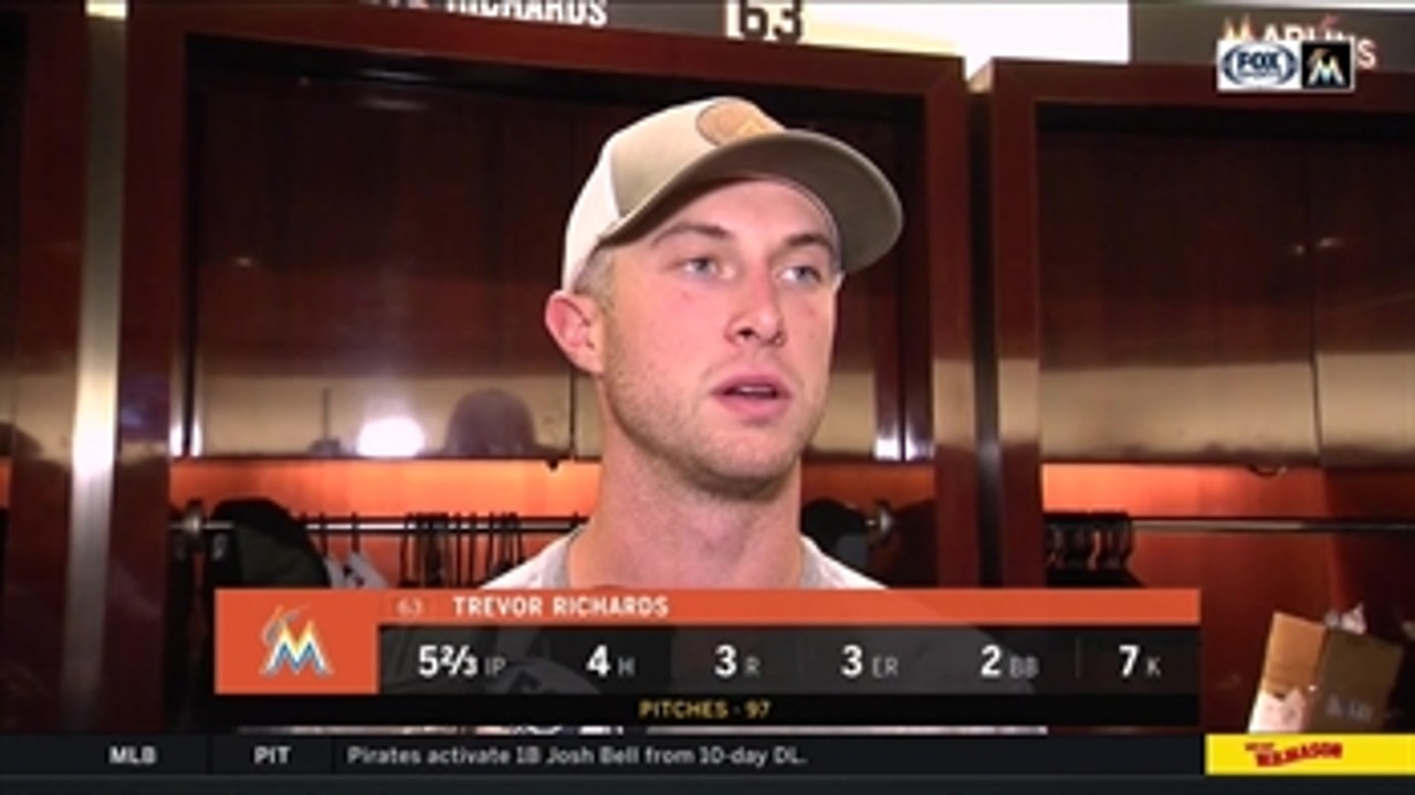 Marlins pitcher Trevor Richards discusses making every pitch count
