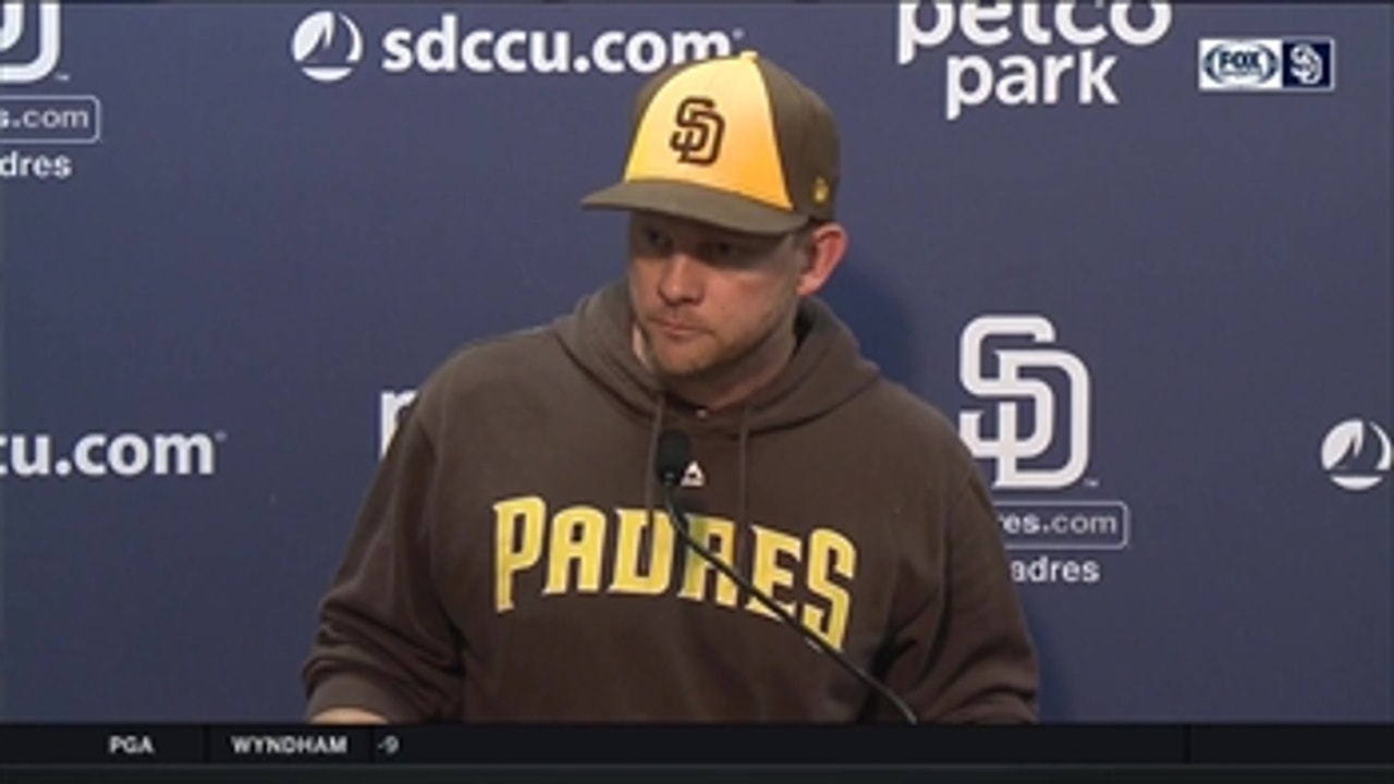 Padres manager Andy Green talks about Lucchesi, Villanueva's health after 9-4 loss