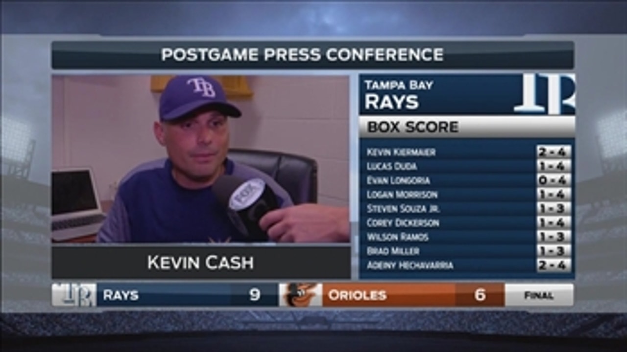 Kevin Cash: We needed all those runs tonight