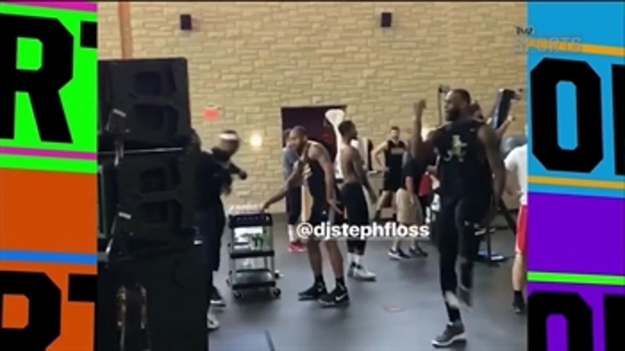 LeBron James leads dance party in Cavaliers weight room ' TMZ SPORTS