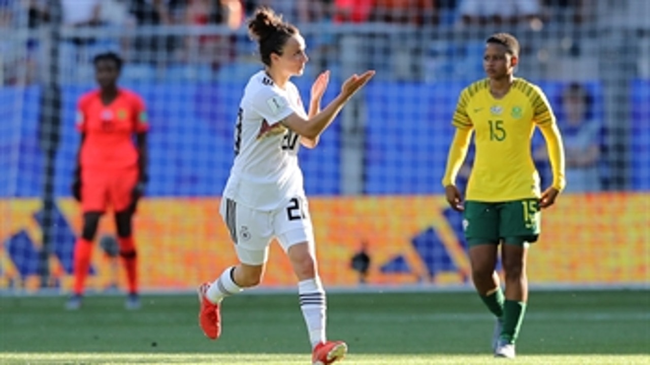 Germany's Lina Magull buries the point-blank rebound to go up 4-0 vs. South Africa ' 2019 FIFA Women's World Cup™ Highlights