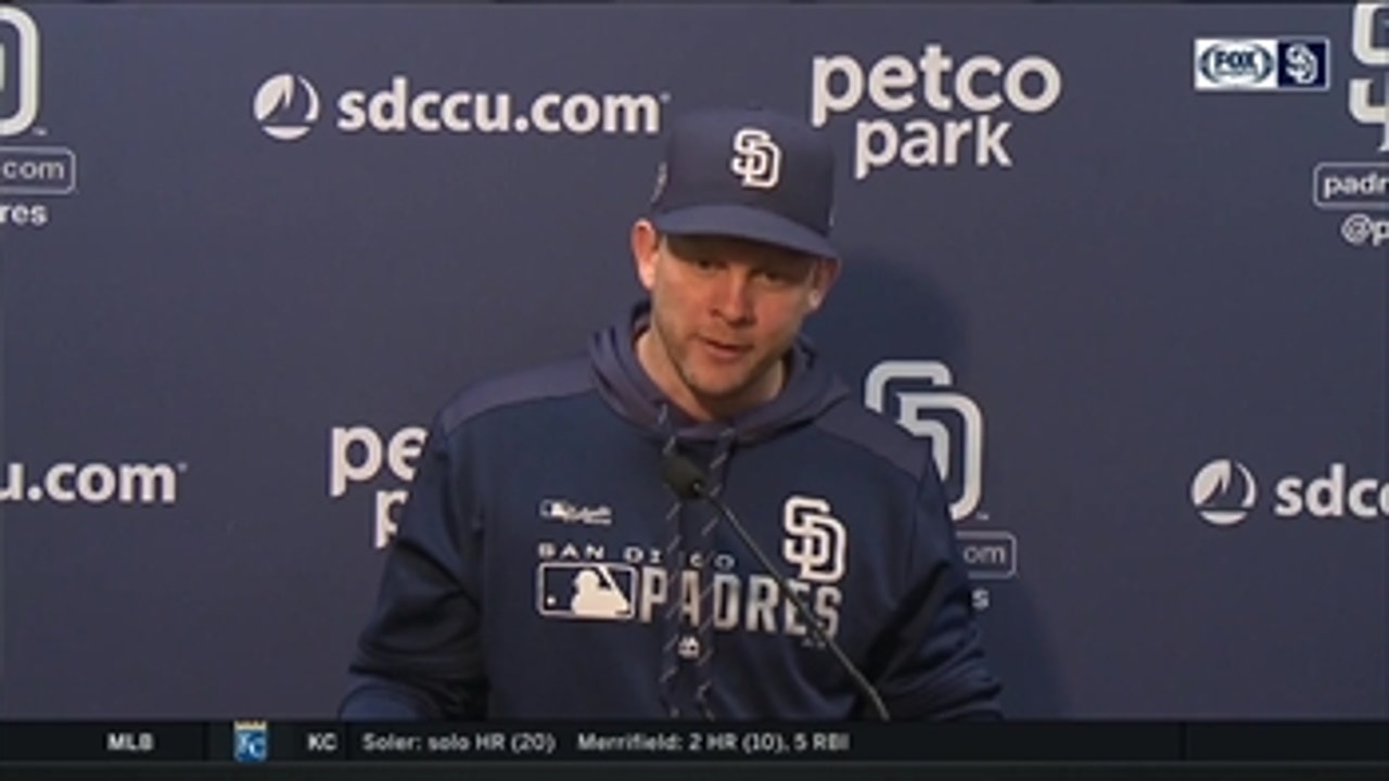 Padres skipper Andy Green reflects on Logan Allen's MLB debut
