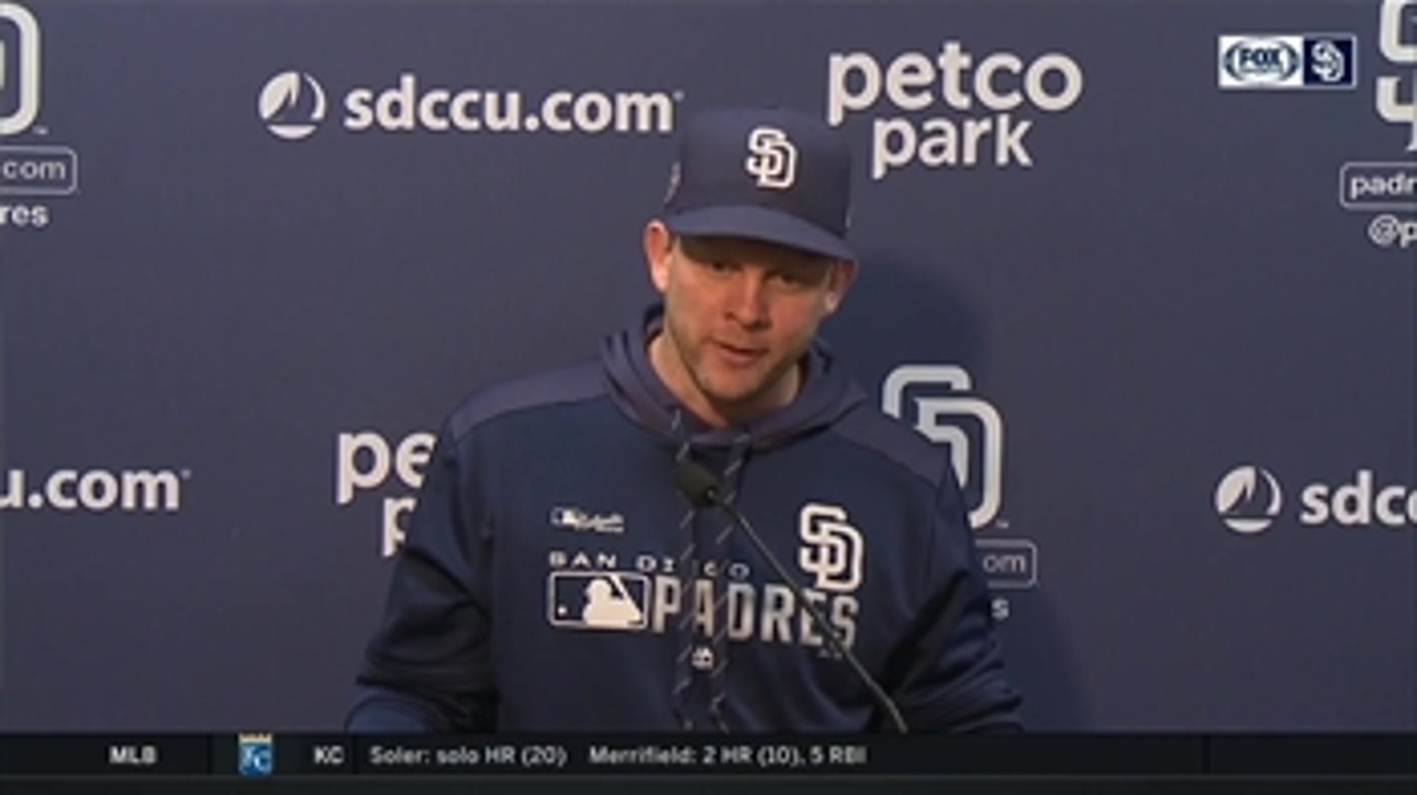 Padres skipper Andy Green reflects on Logan Allen's MLB debut