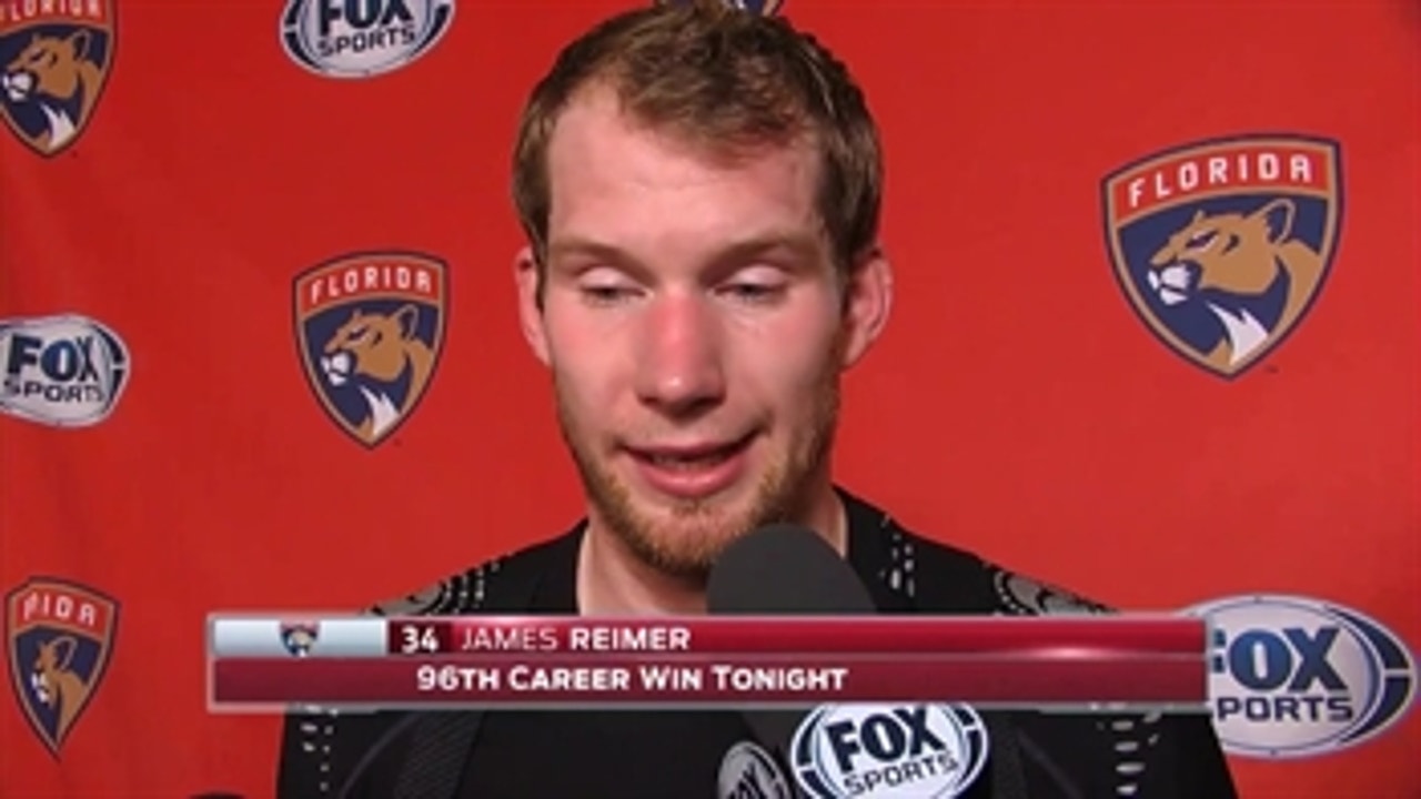 Panthers goalie James Reimer on his 35-save night