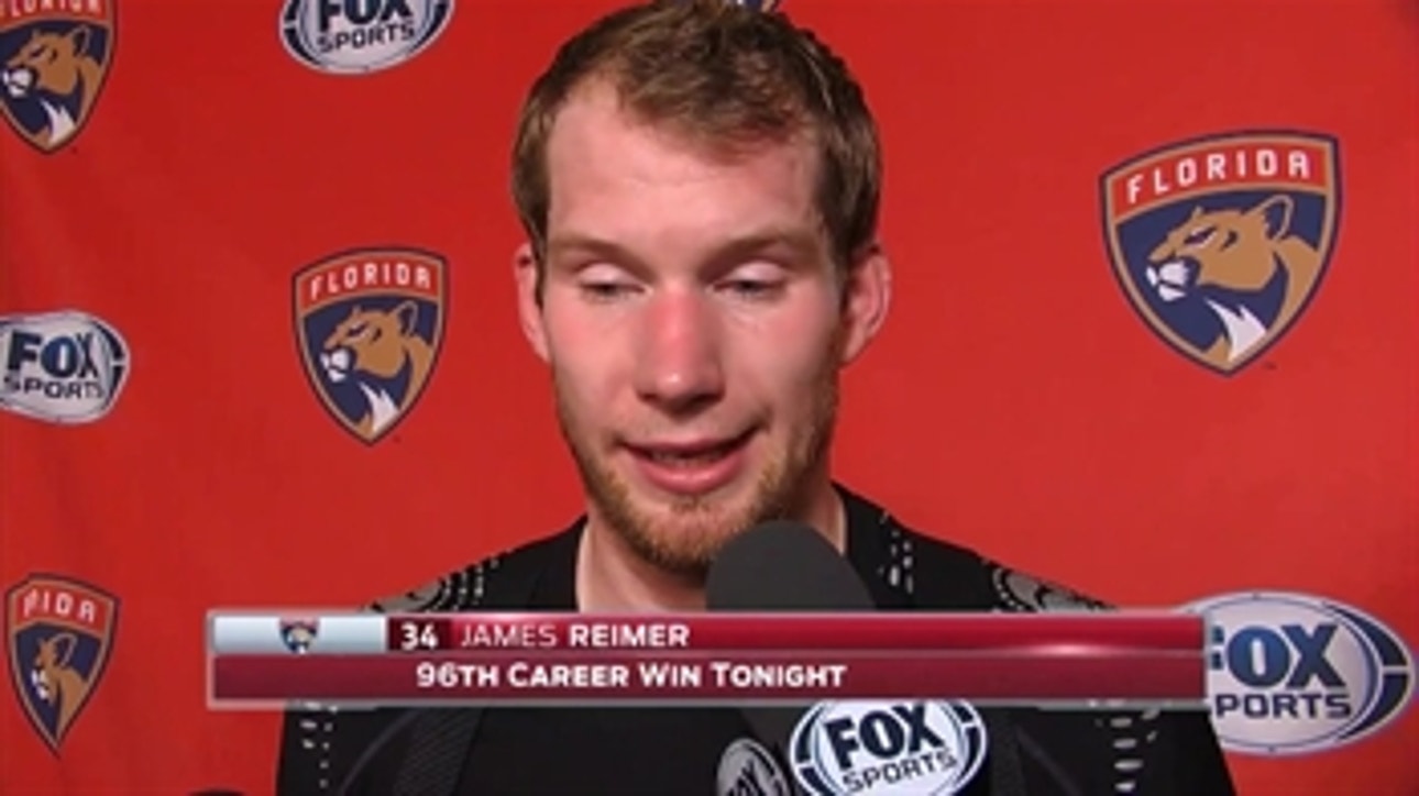 Panthers goalie James Reimer on his 35-save night
