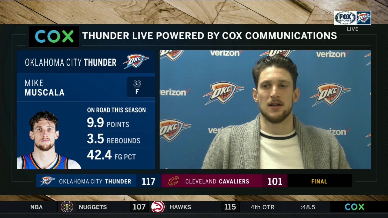 Mike Muscalia on Thunder's 117-101 win over the Cavaliers | Thunder Live