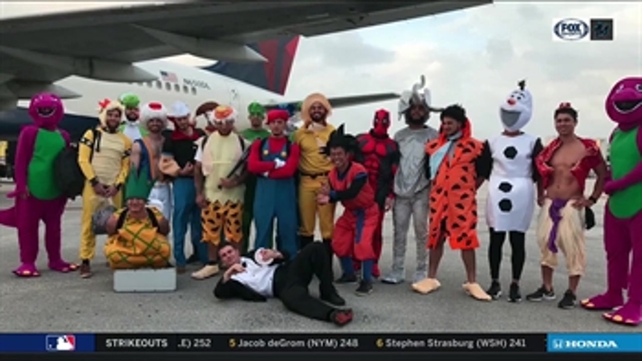 Marlins Rookie Dress-up Day: Who wore it best?