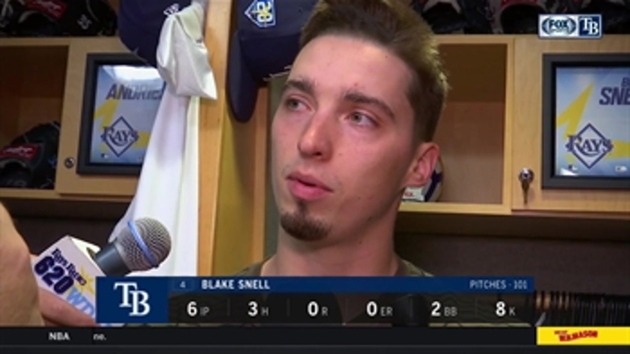 Blake Snell on his start against the Red Sox