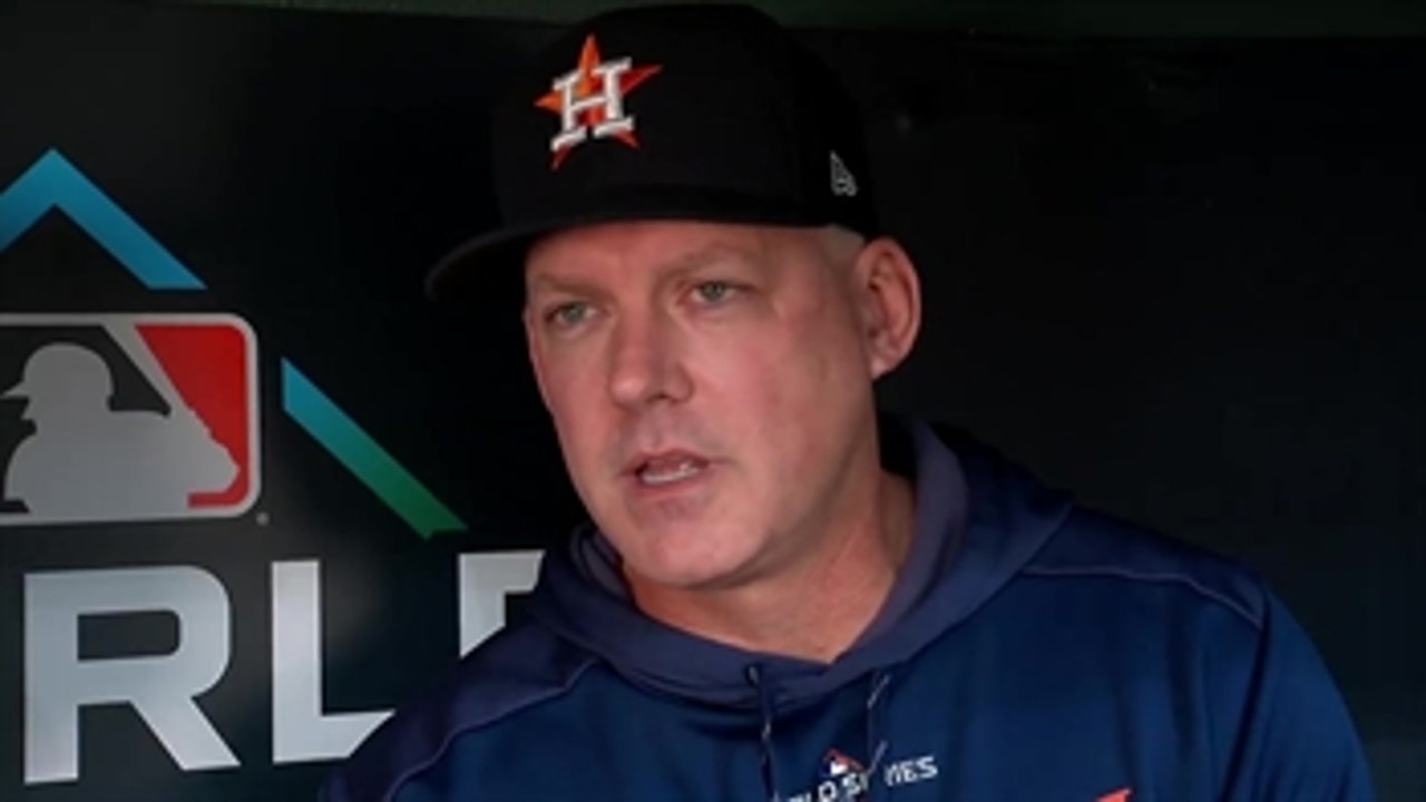 Astros manager AJ Hinch explains how the 'unpredictability' of a Game 7 affects his decision to potentially pitch Gerrit Cole