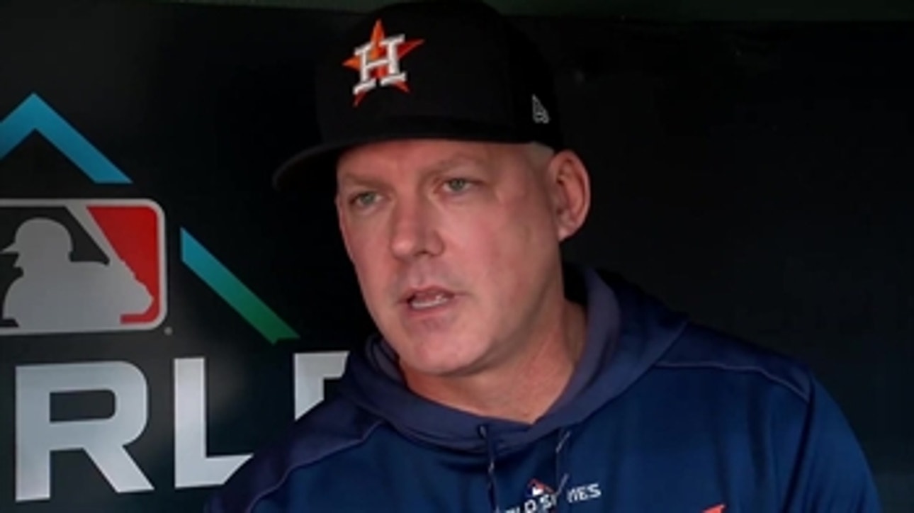 Astros manager AJ Hinch explains how the 'unpredictability' of a Game 7 affects his decision to potentially pitch Gerrit Cole