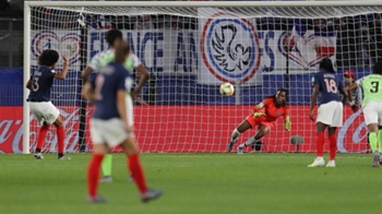 France's Wendie Renard buries 2nd penalty attempt after GK's yellow card ' 2019 FIFA Women's World Cup™