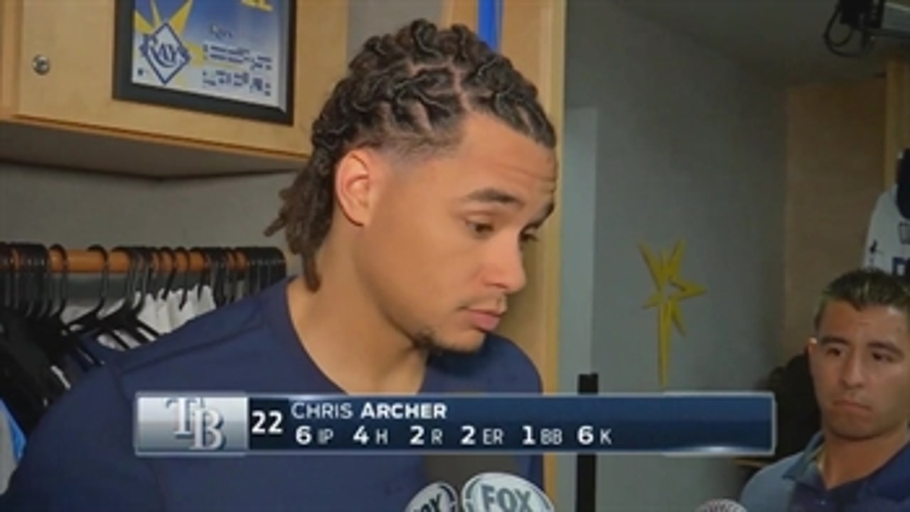 Chris Archer says he didn't do enough to get the Rays a win