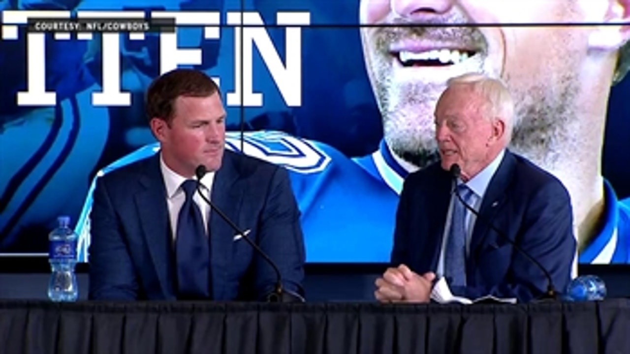 Jerry Jones thanks Jason Witten's family for sharing him with the Cowboys