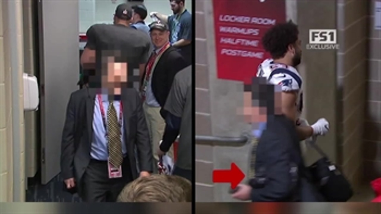 Tom Brady's Super Bowl jersey being stolen - footage revealed by Jay Glazer  ' THE HERD