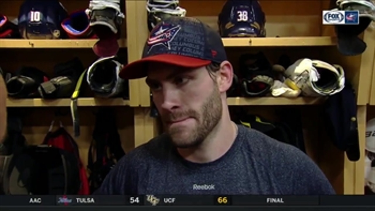 Boone Jenner thought Columbus did a good job sticking to their game plan against the Penguins