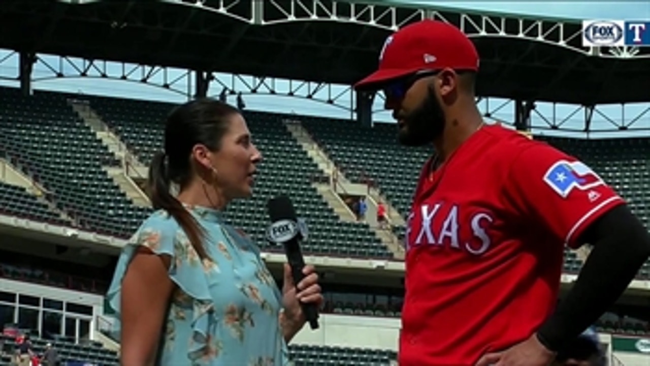 Nomar Mazara Joins Emily Jones After Huge Day At Plate For The Texas Rangers