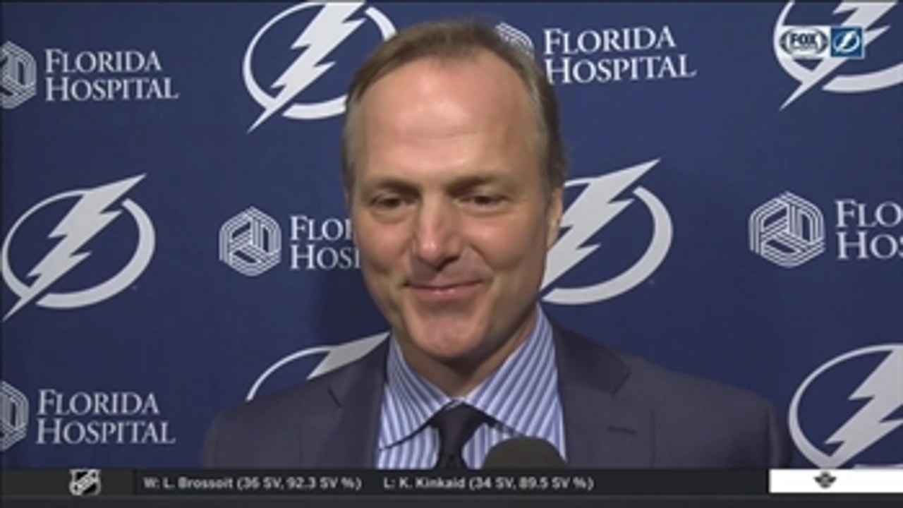 Jon Cooper: 'We knew we were playing well enough to come back in this game.'