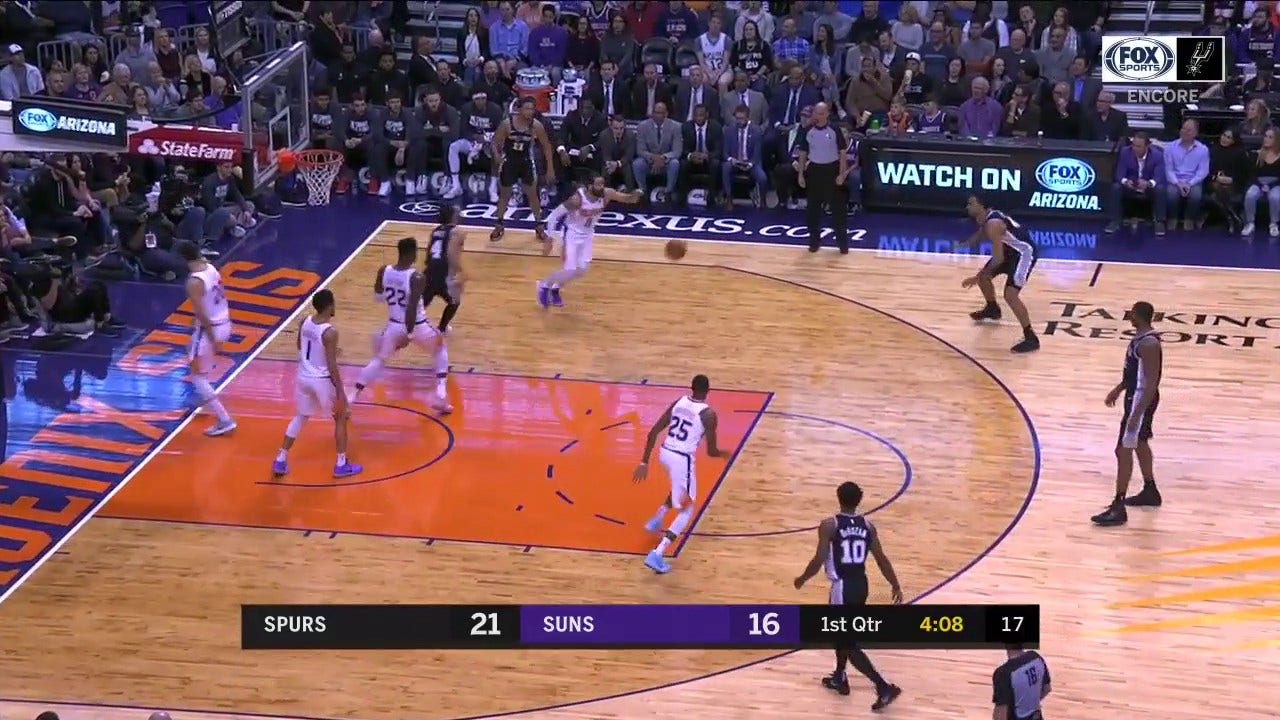 WATCH: Derrick White for 3 against the Suns on January 20th ' Spurs ENCORE