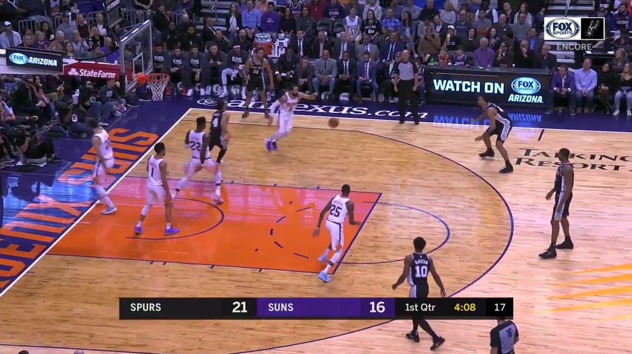 WATCH: Derrick White for 3 against the Suns on January 20th ' Spurs ENCORE