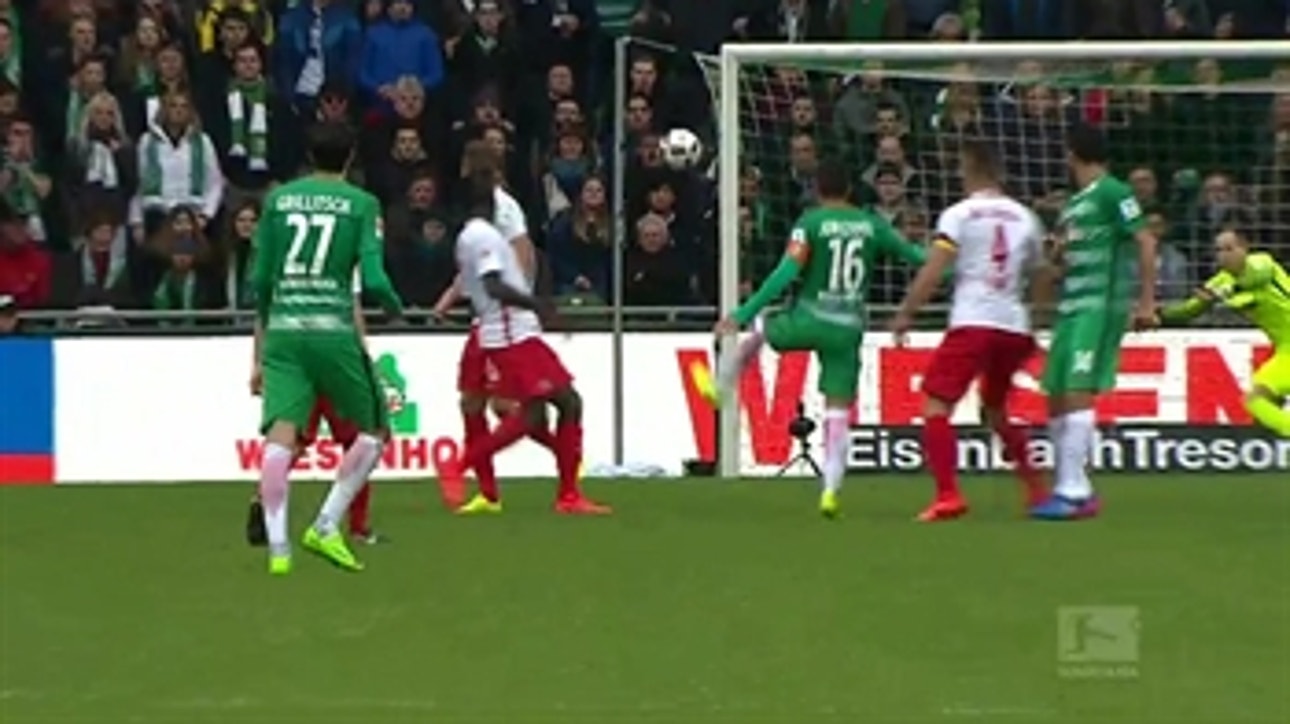 Junuzovic nets excellent long-range goal for Bremen vs. Leipzig ' 2016-17 Bundesliga Highlights